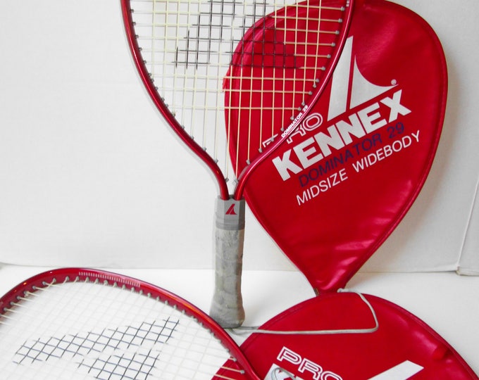 Pro Kennex Racquetball Tennis Rackets Set & Covers Vintage Dominator 29