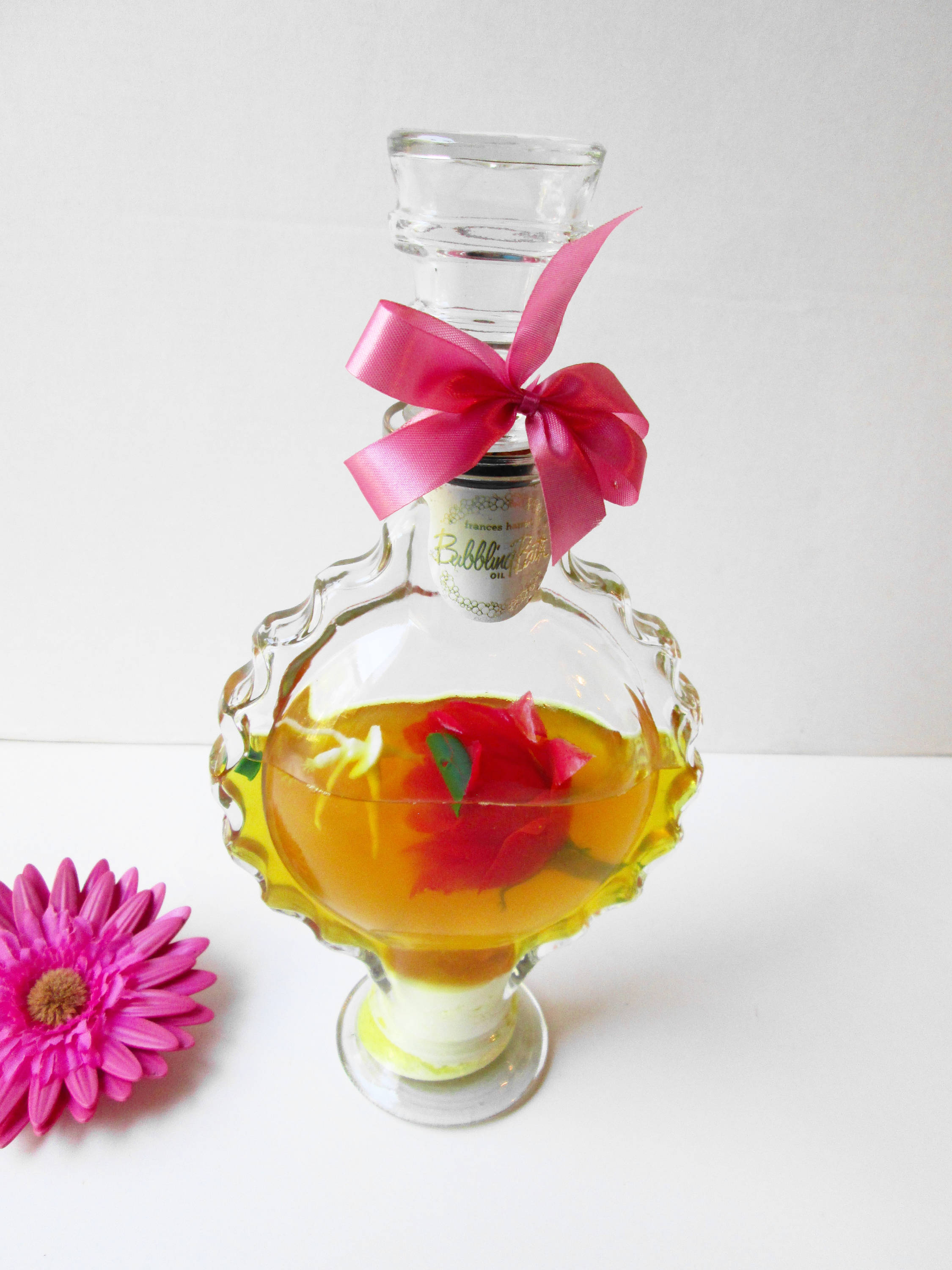 Frances Harriet Bubble Bath Bottle Vintage Round Scalloped Etsy