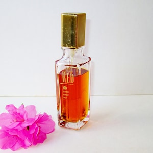Red Extraordinary Spray Cologne Giorgio Beverly Hills Vintage Perfume 3oz Glass Bottle Collectible 3/4 full sprayer does not work