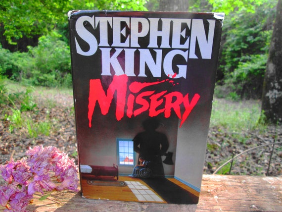 Stephen King Misery Book Horror Hardback Novel Vintage Thriller Cloth Bound & Dust Jacket First Edition 1987 Viking Penguin Inc Published