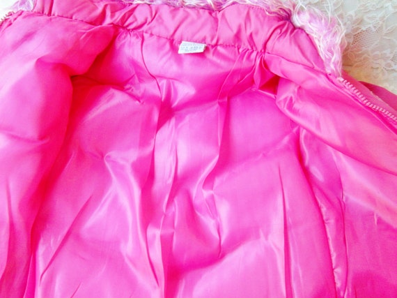 Fuchsia Pink Girls Coat Size 8 Ski Jacket Vintage… - image 5