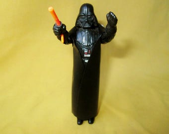 Darth Vader Star Wars Action Figure Toy Original w Vinyl Cape & Movable Light Saber 1977 Hong Kong Star Wars Movie Original Collectible Toy