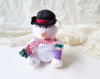 Plush Snowman Doll Toy Christmas Stocking Stuffer Holiday Home Decor Ornament Soft Stuffed Toy Whitmans Christmas Wreath Supply