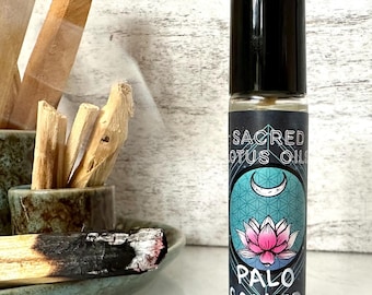 Palo Santo Essential Oil Perfume – Natural Alcohol‑Free Fragrance, Spiritual Aromatherapy Scent, Handcrafted Roller