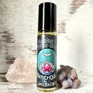 Patchouli Lavendelöl Roller für ätherische Öle | Patchouli Parfüm Roller
