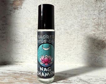Nag Champa Roll‑On Perfume Oil – Woody, Incense‑Inspired Aromatherapy Oil
