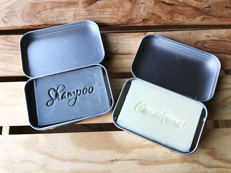 Organic Shampoo and Conditioner Bars Eco Friendly Zero Etsy