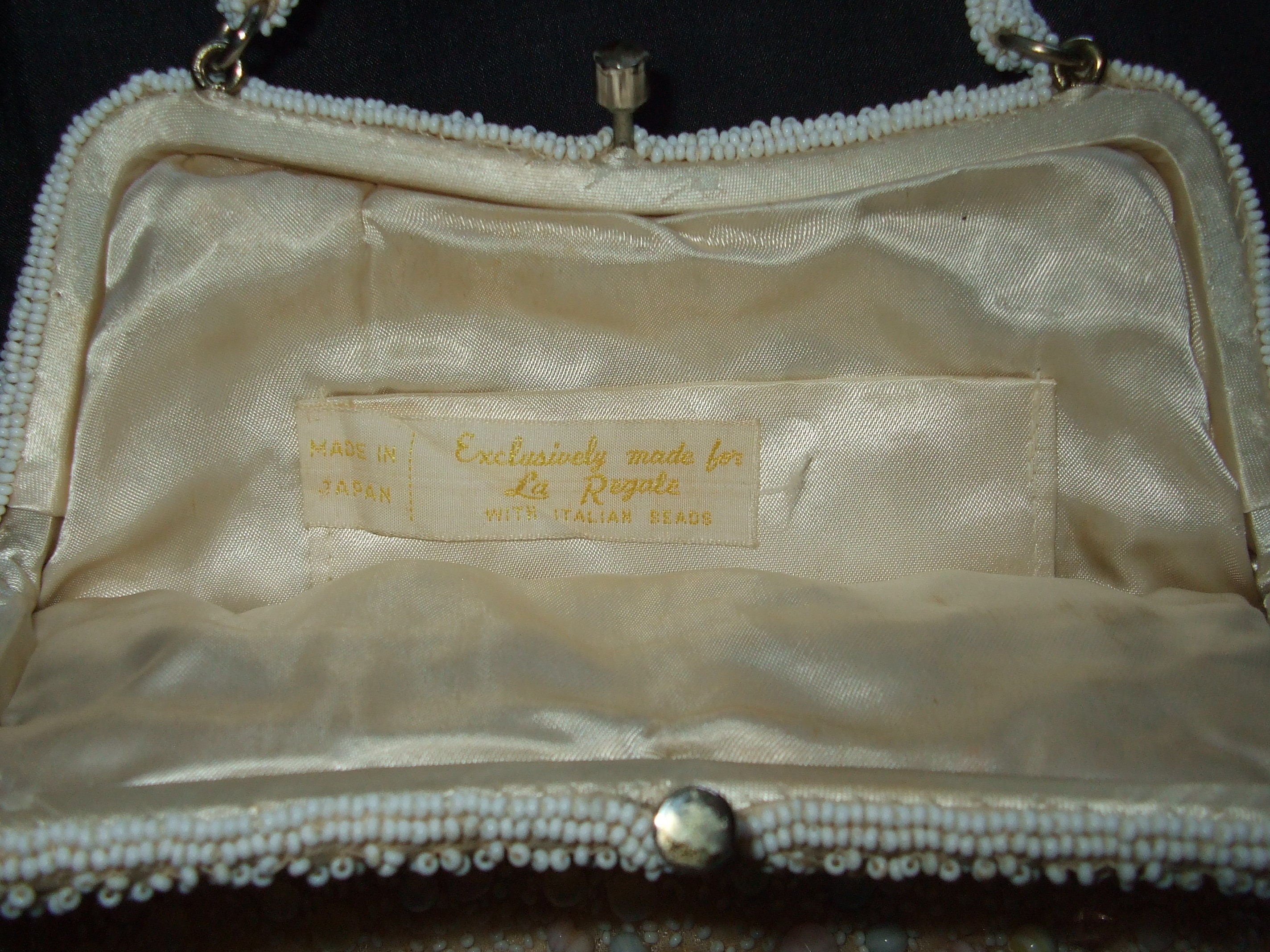 Vintage La Regale Beaded Evening Bag, Made in Japan, Pastel Candy