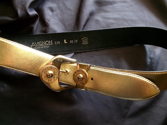Rare Vintage Avignon white leather and gold belt Avignon | Accessories | Rare Vintage Avignon White Leather  main image 4