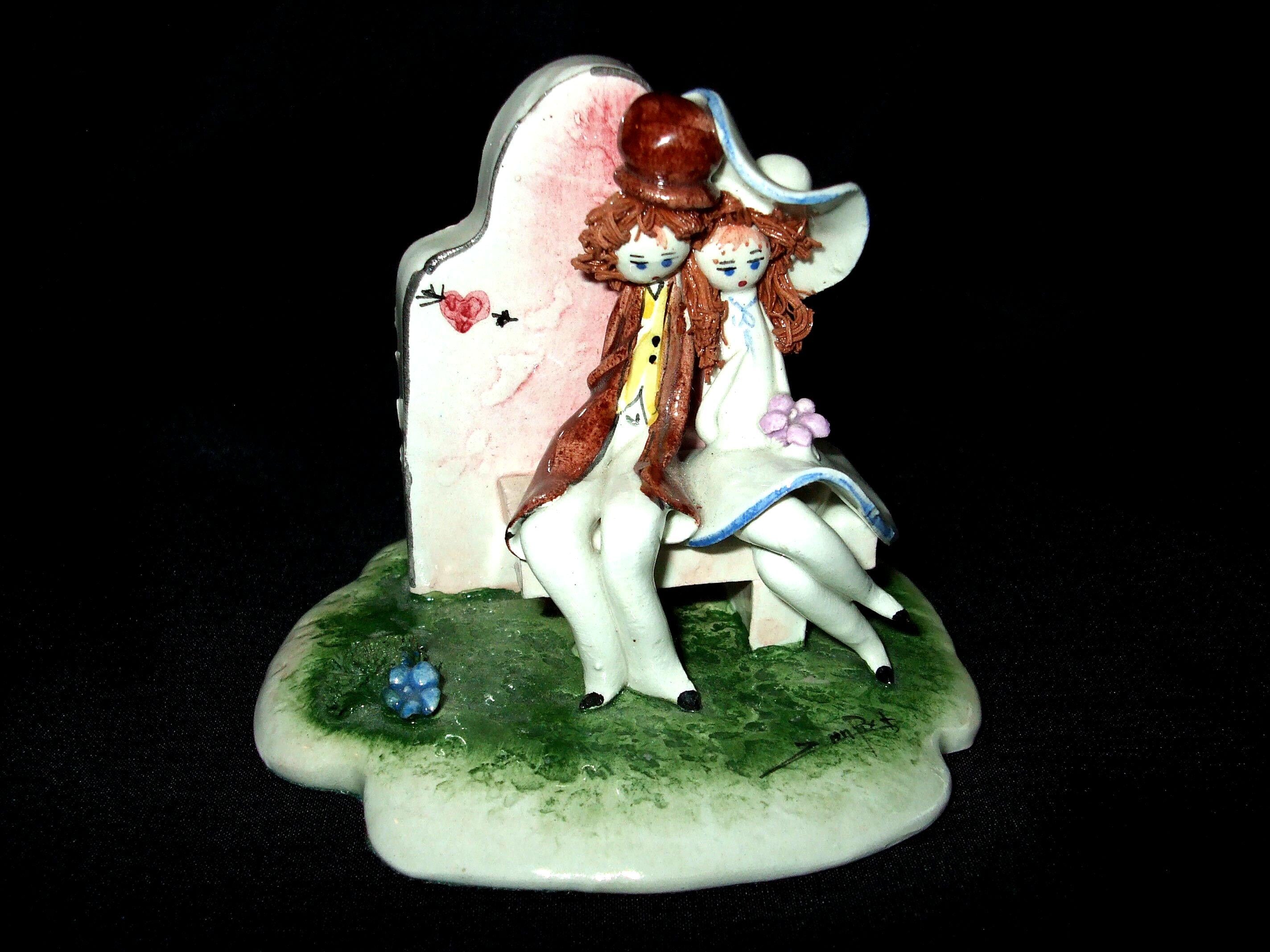 Zampiva イタリア製アンティーク陶器人形 Zampiva Figurines - Etsy