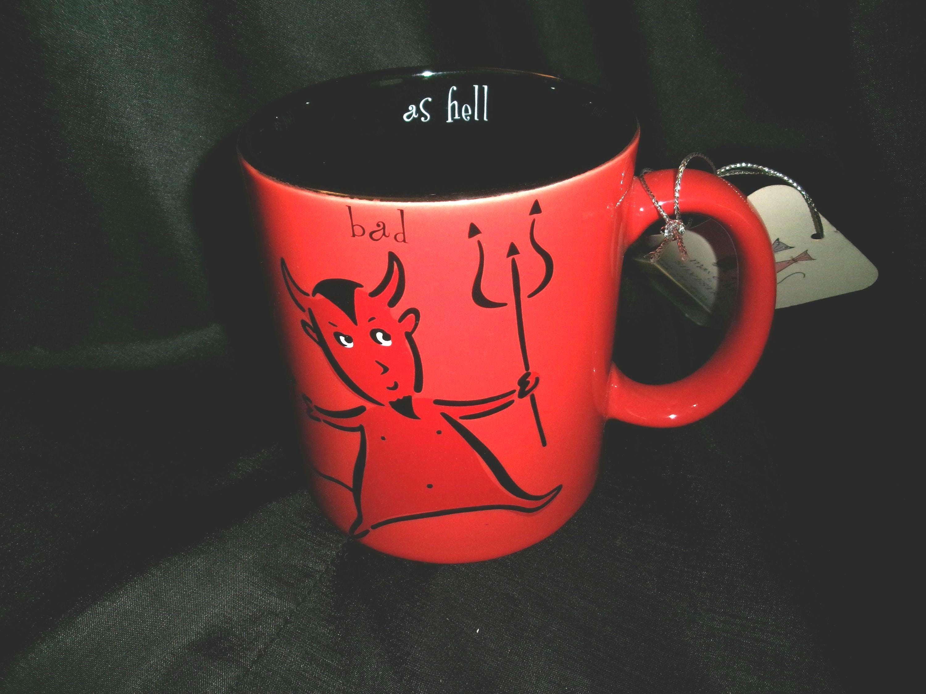 Vintage Devil Mug, Bad as Hell, Max and Lucy by Silvestri, Big