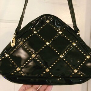 Pochette Clutch Vintage Noire Barbara Bolan – Cuir – Occasion Rétro