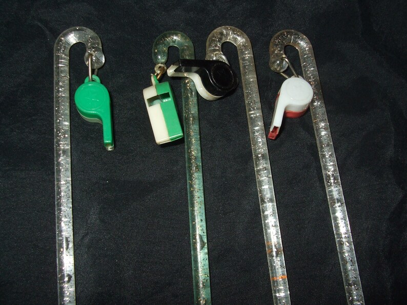 Vintage Barware Stirring Sticks, Glitter Cane Whistle Swizzle Sticks, Set of 4 bild 4