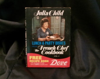 Vintage Julia Child for Dove Recipes, Lunch and Party Dishes from the French Chef Cookbook Vol II circa 1972