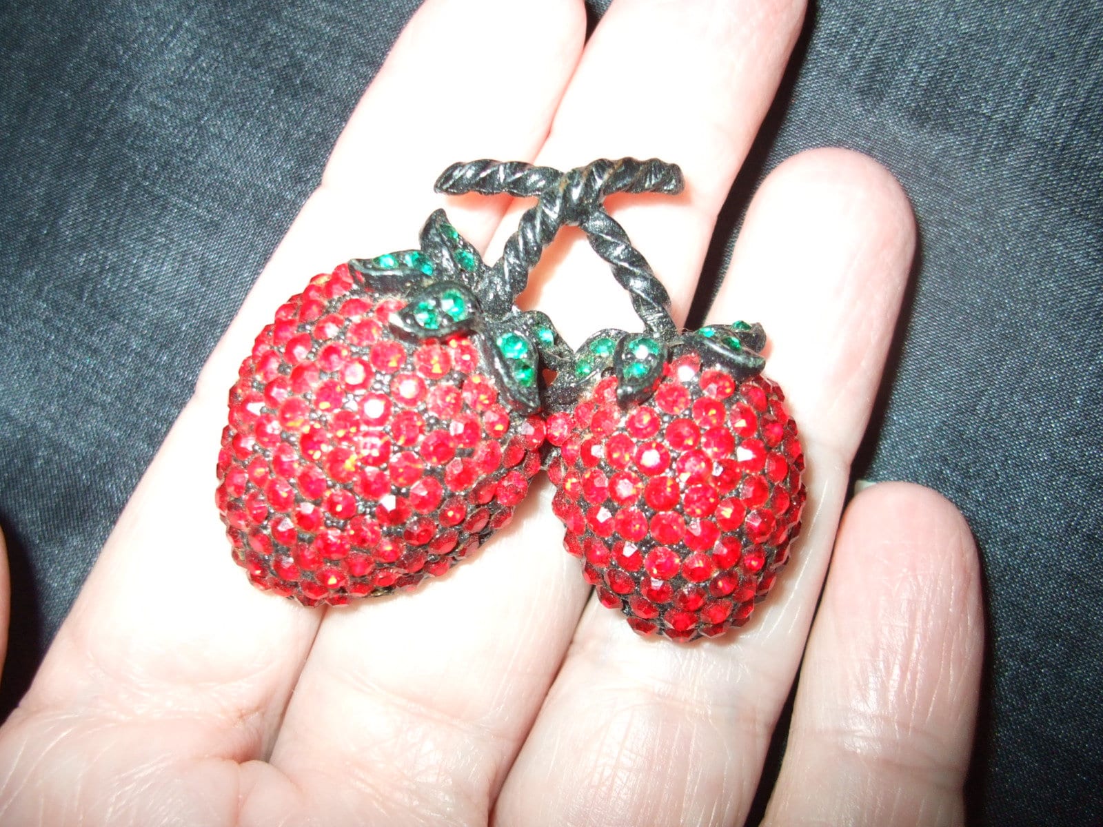 Strawberry brooch clearance