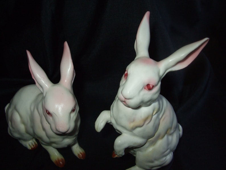 Vintage Lefton Rabbit Pair Lefton Easter Bunny Couple Set of Etsy