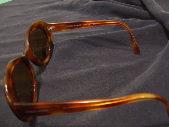 Vintage Tortoiseshell Giorgio Armani Shades with … - image 6