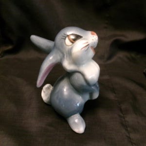 Vintage Thumper Rabbit Figurine, HTF Evan K Shaw American Pottery Figure