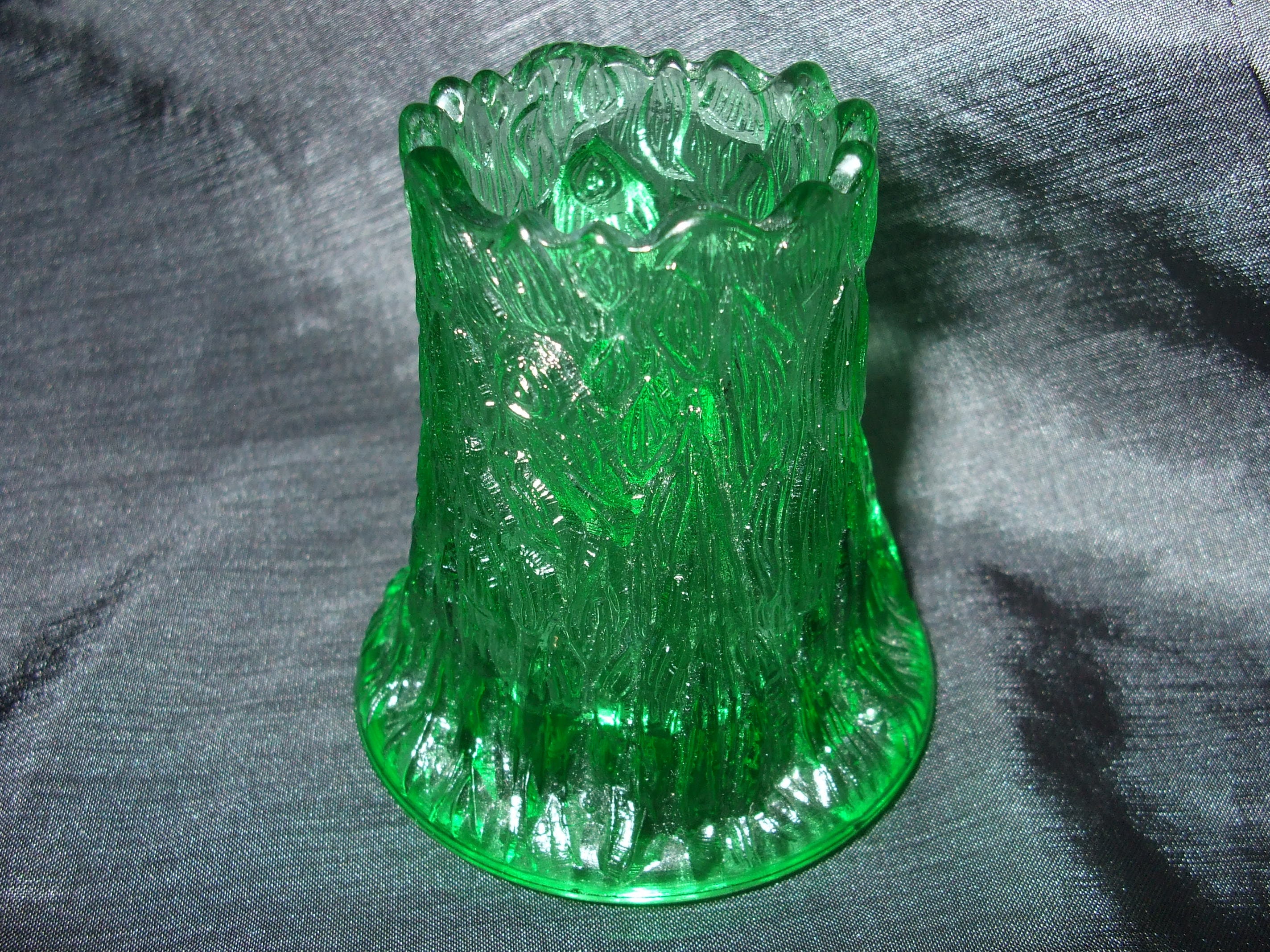 Art & Collectibles Collectibles Vintage Green Glass Hobstar and Arches