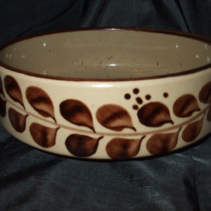 Vintage Landert Mid Century Bowl, Large Earthtone Bowl, Tableware from Switzerland, Number 7218 image 1