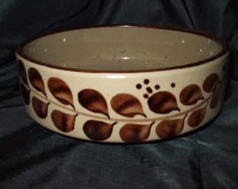 Vintage Landert Mid Century Bowl, Large Earthtone Bowl, Tableware from Switzerland, Number 7218