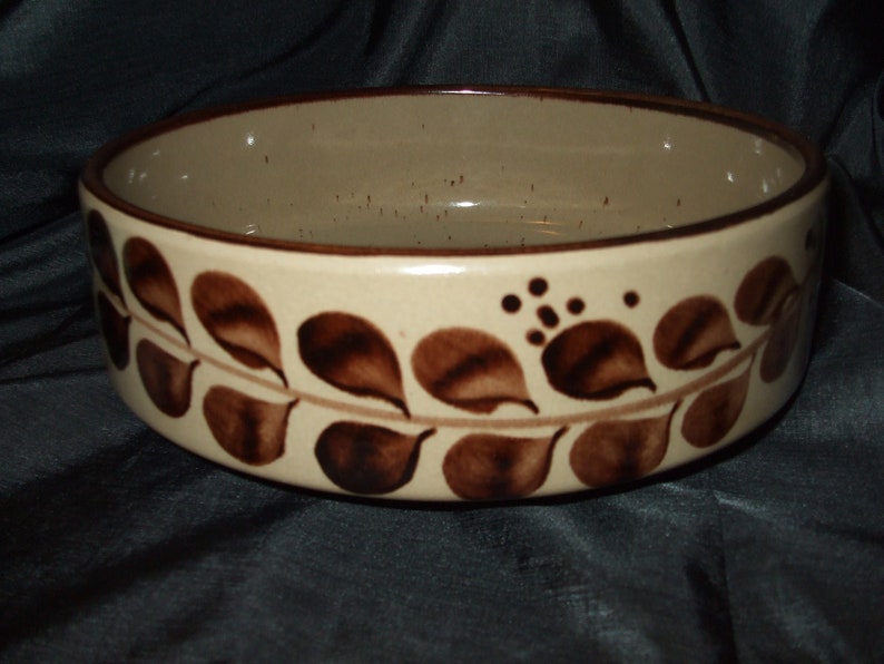 Vintage Landert Mid Century Bowl, Large Earthtone Bowl, Tableware from Switzerland, Number 7218 image 1