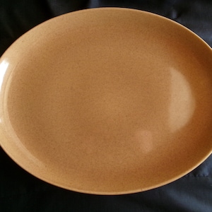 Vintage Iroquois Casual Ripe Apricot Platter, Russel Wright Early Serving Plate, MCM Design