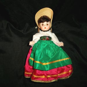 Vintage Madame Alexander Italy Doll, International Collection Doll