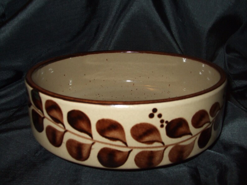 Vintage Landert Mid Century Bowl, Large Earthtone Bowl, Tableware from Switzerland, Number 7218 image 3