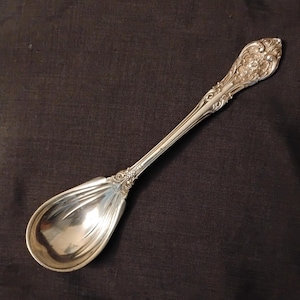 Antique Sterling Silver King Edward Pattern Sugar Spoon, Vintage Gorham Spoon
