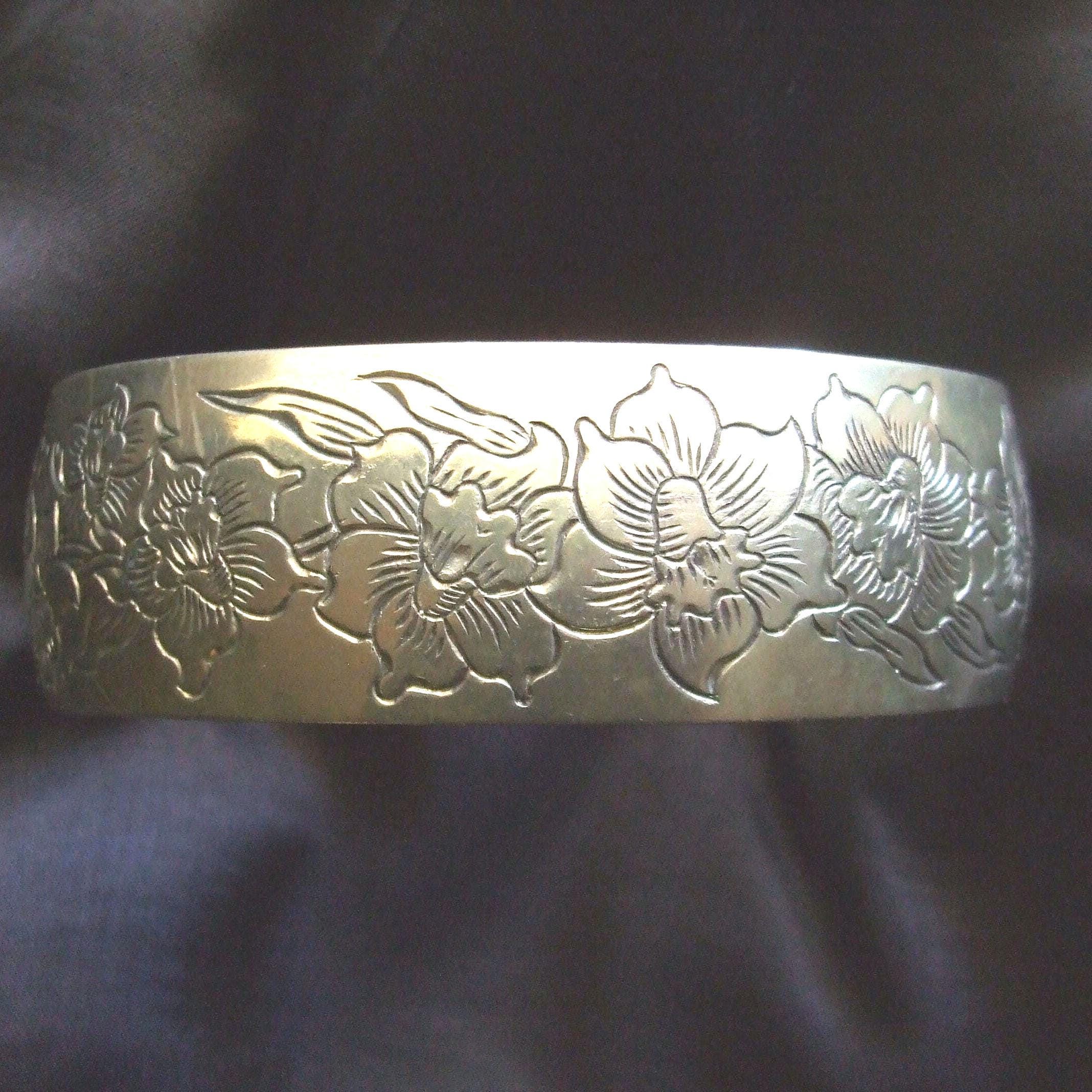 Kirk Pewter Cuff Bracelet - Etsy