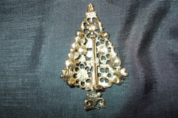 Vintage Mod Floral Filigree Style Christmas Tree … - image 7