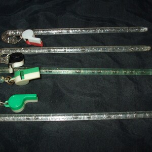 Vintage Barware Stirring Sticks, Glitter Cane Whistle Swizzle Sticks, Set of 4 bild 3