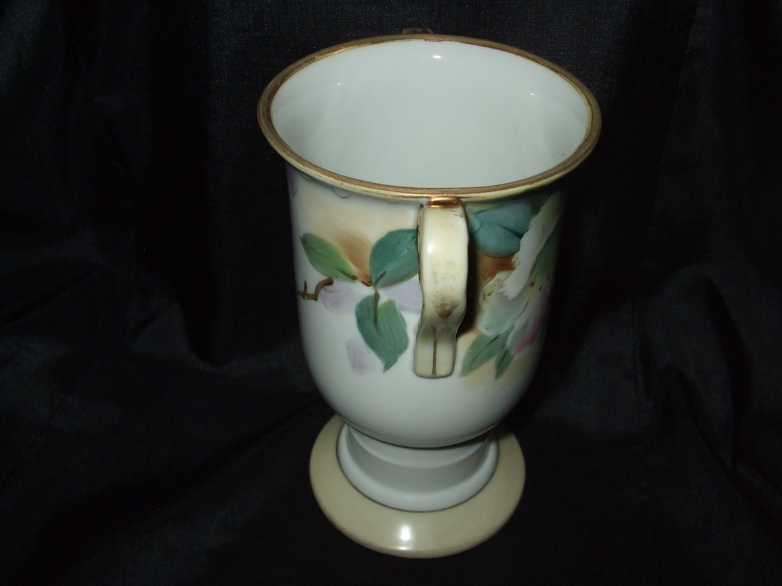 Antique Noritake Nippon Floral Vase Small Morimura Bros Old Etsy