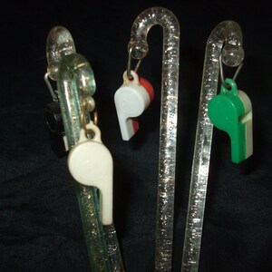 Vintage Barware Stirring Sticks, Glitter Cane Whistle Swizzle Sticks, Set of 4 bild 2