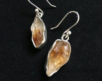 Sterling Silver Smoky Quartz Hook Earrings