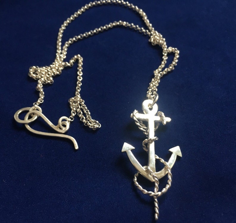 Sterling Silver Anchor Necklace