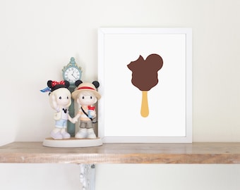 Mouse Ice Cream Bar (Digital Print) • Home Decor • Nursery Wall Art • Child Print • Digital Download • Disneyland Inspired Fan Art