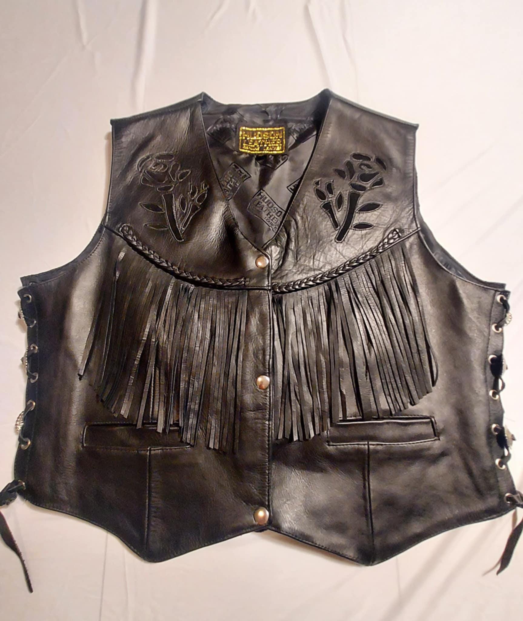 Hudson Leather Vest - Etsy