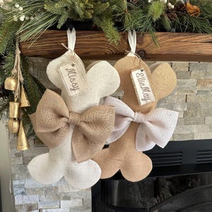 Dog Bone Christmas Stocking - Personalized Pet Stocking