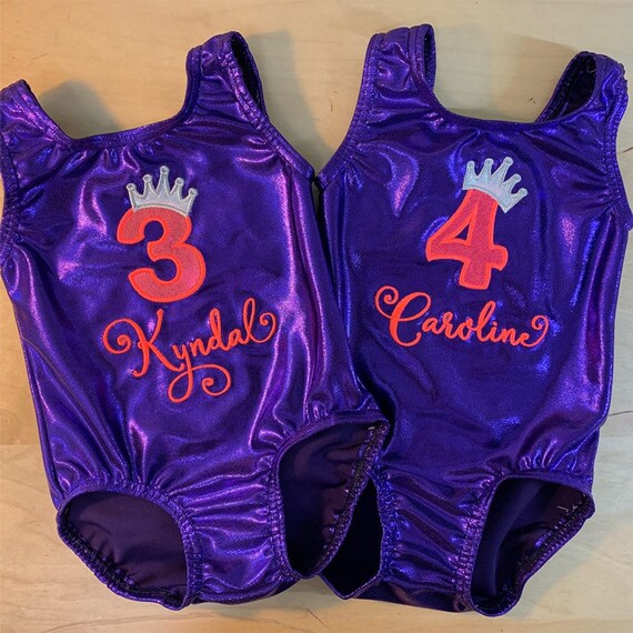 Princess Birthday Gymnastics Leotard Etsy