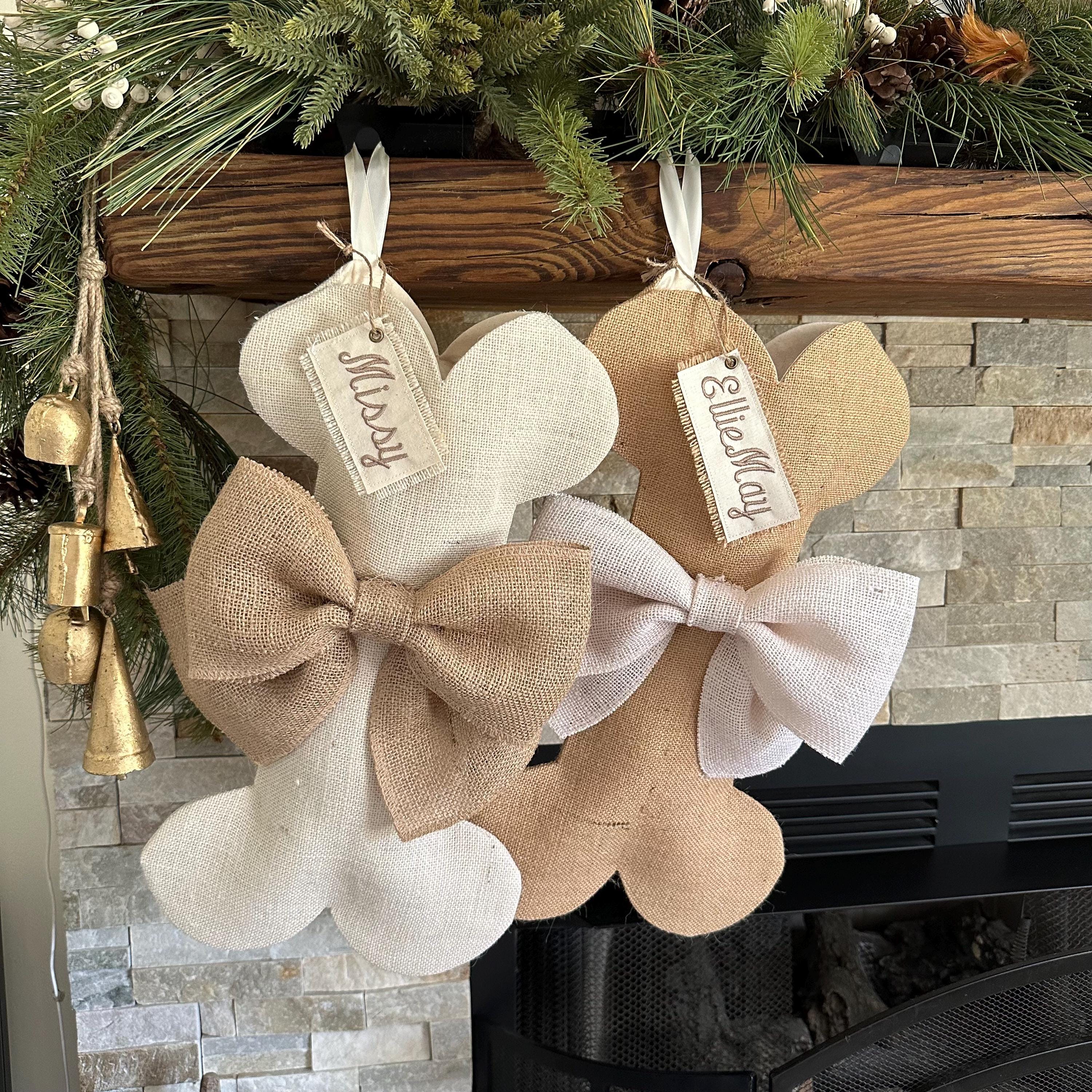 Dog Bone Christmas Stocking - Personalized Pet Stocking