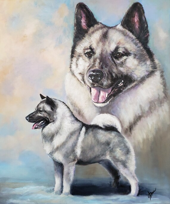 acrylic dog portraits