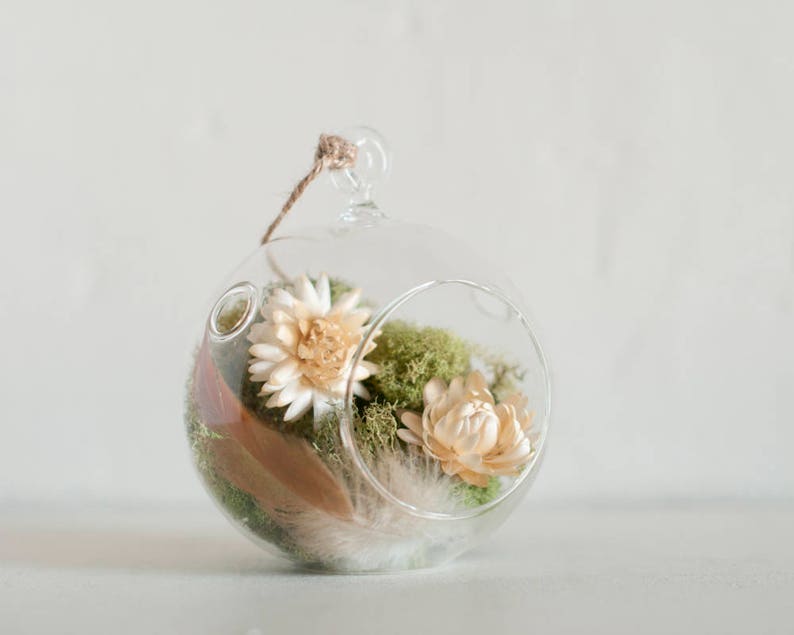 Wedding Party Favors Woodland Decor Woodland Baby Shower Nature Decorations Shower Decorations Flower Glass Globe Terrarium Kit