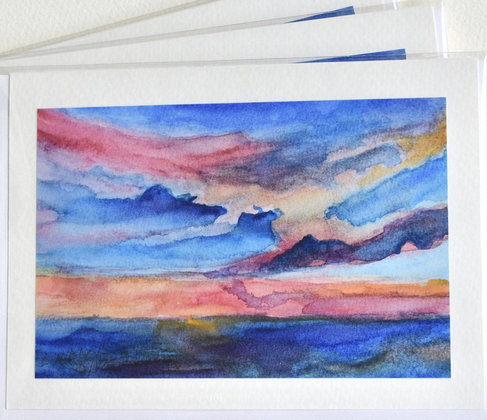 Greeting Cards Printed From an Original Watercolor in San Etsy UK