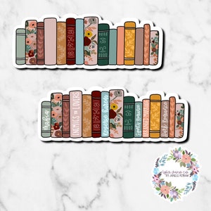 Romance Book Shelf sticker/ book lover sticker/ book stack sticker/ reader sticker/ book obsessed/ reading/ laptop/ kindle/ water bottle