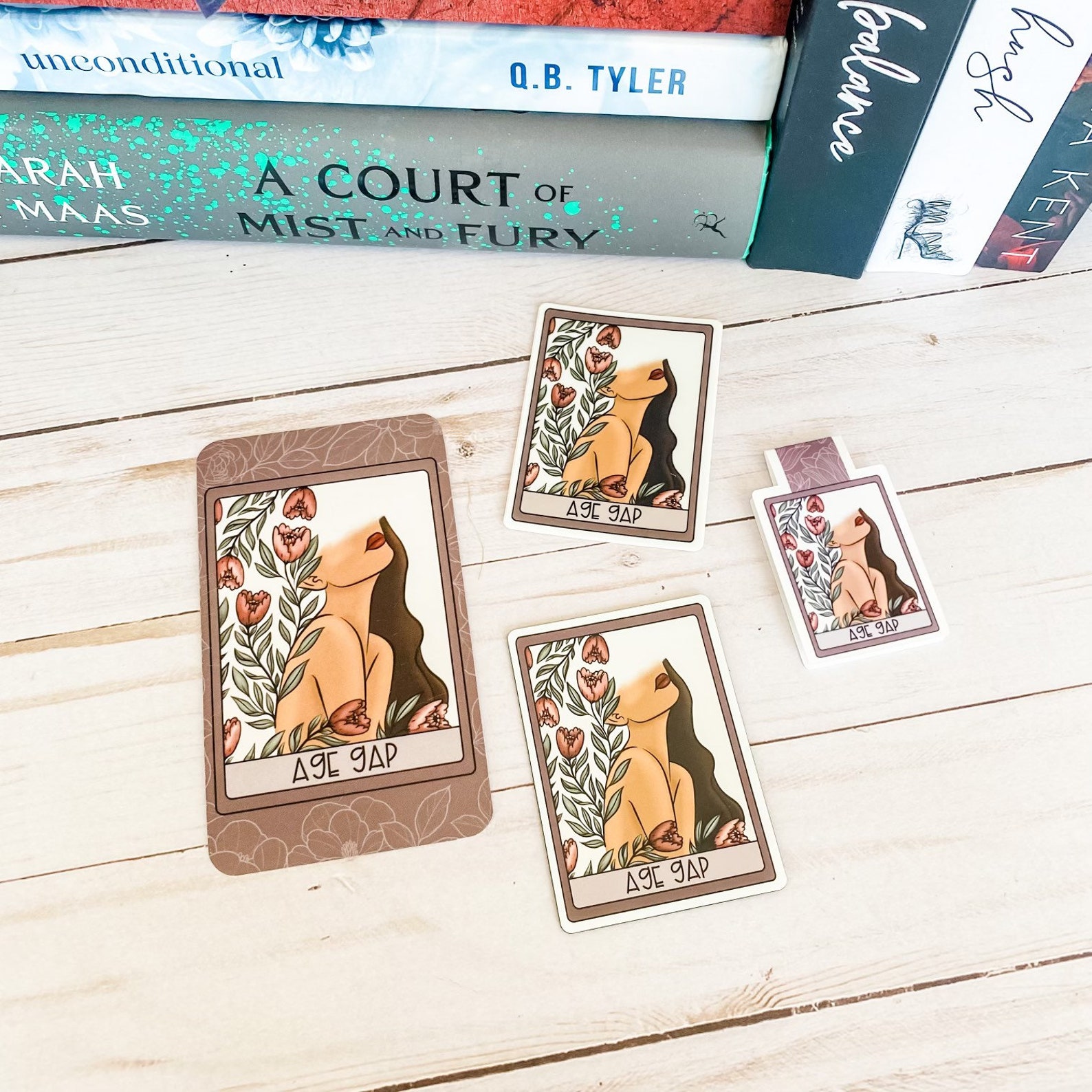 Age Gap Romance Tarot Card Trope Sticker/ Book Lover Sticker / Etsy