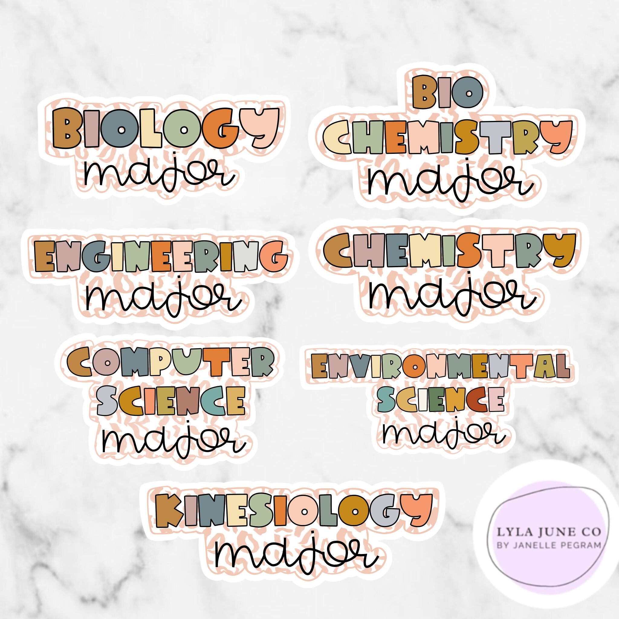 Science Major Stickers / Biology / Bio Chemistry / Engineering Etsy