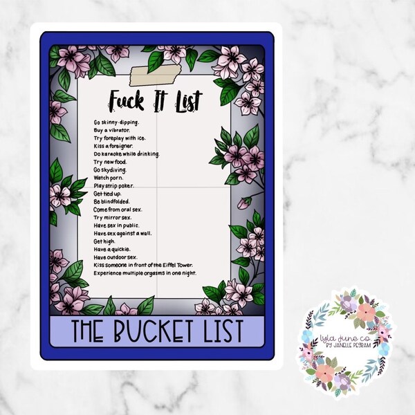 Bucket List Water Bottle Etsy