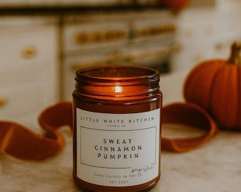 Sweet Cinnamon Pumpkin Soy Candle | Wooden Wick, Fall Scent